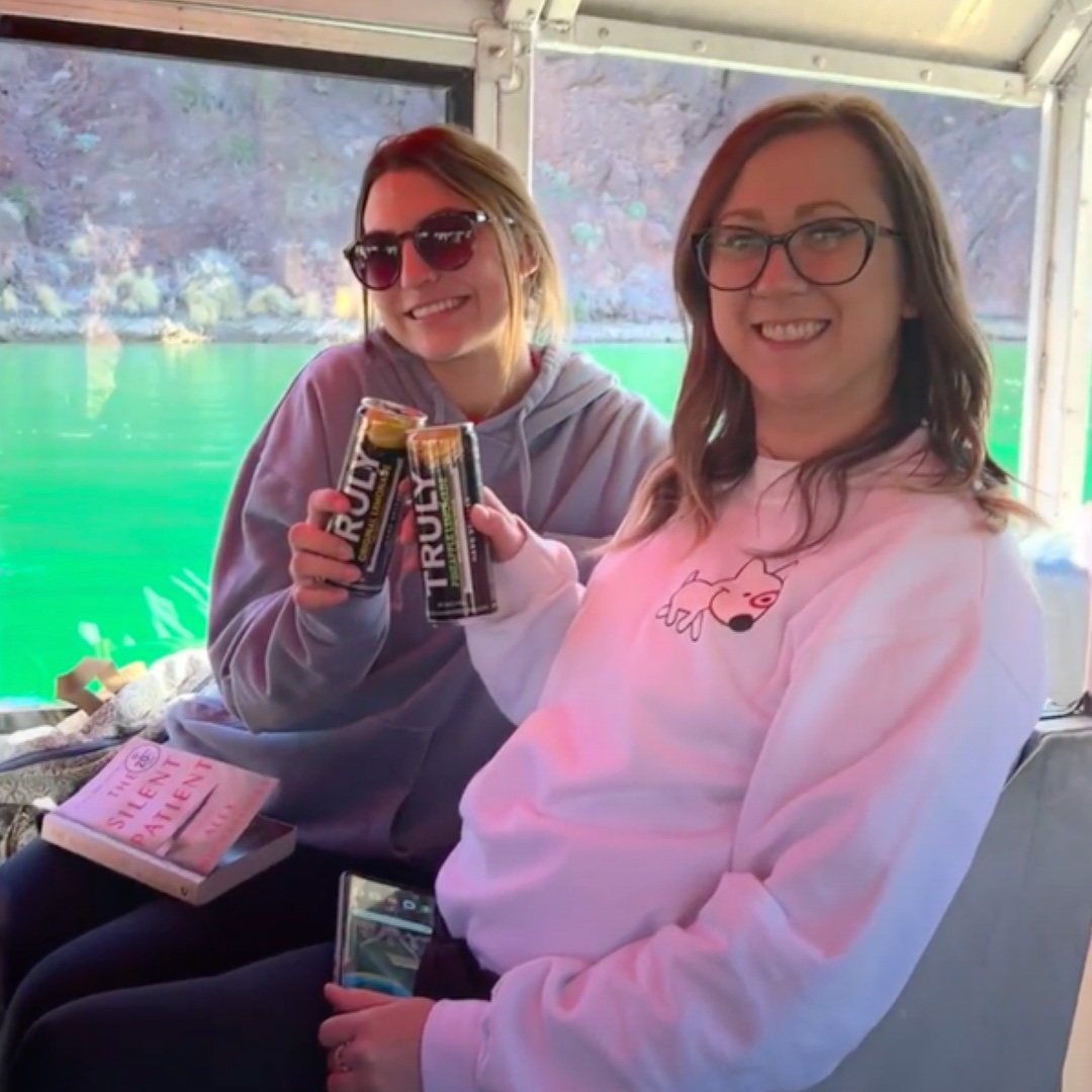 a couple of people posing for the camera