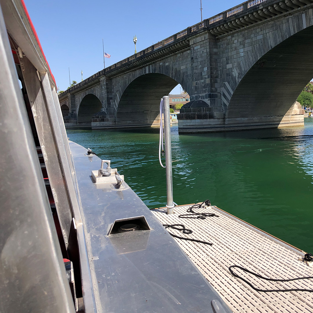 a bridge over a body of water